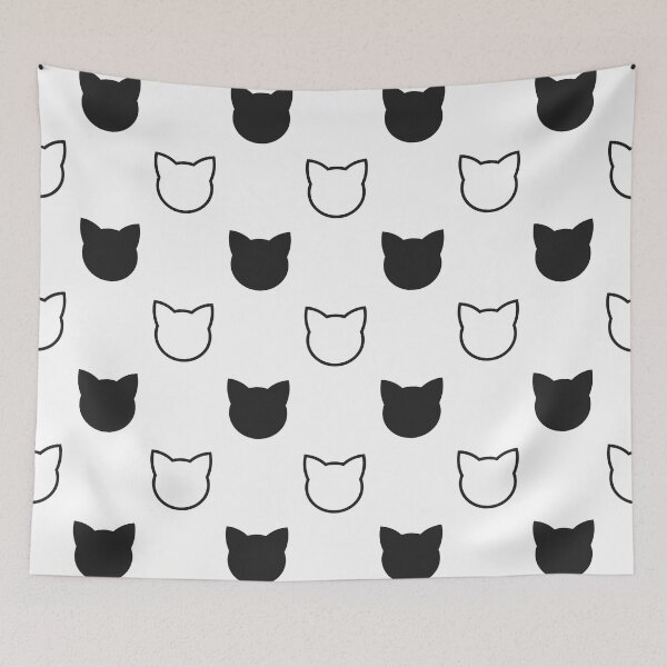 Item preview, Cat heads seamless pattern designed and sold by StudioBarcelona.