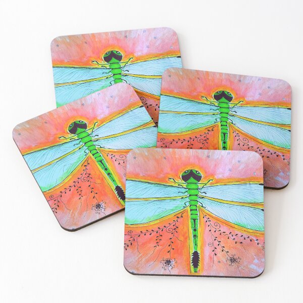 Item preview, Green Dragonfly with shiny wings designed and sold by shobhapradhan.
