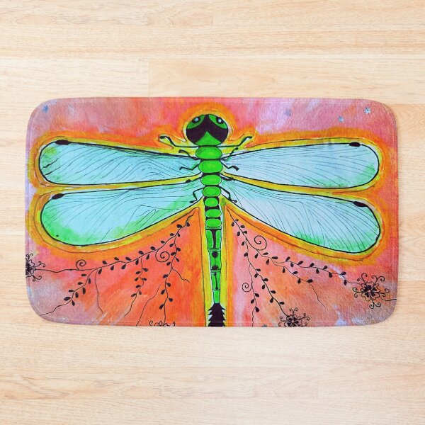 Item preview, Green Dragonfly with shiny wings designed and sold by shobhapradhan.