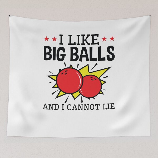 Item preview, I Like Big Balls and I Can Lie Funny Bowling designed and sold by jaygo.
