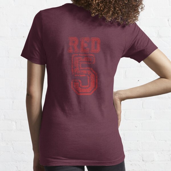 Adam Duvall Cincinnati Reds Women's Red Backer Slim Fit Long Sleeve T-Shirt  