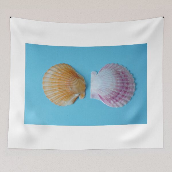 Item preview, Scallop Shells on Sea Blue designed and sold by Stephen Frost.