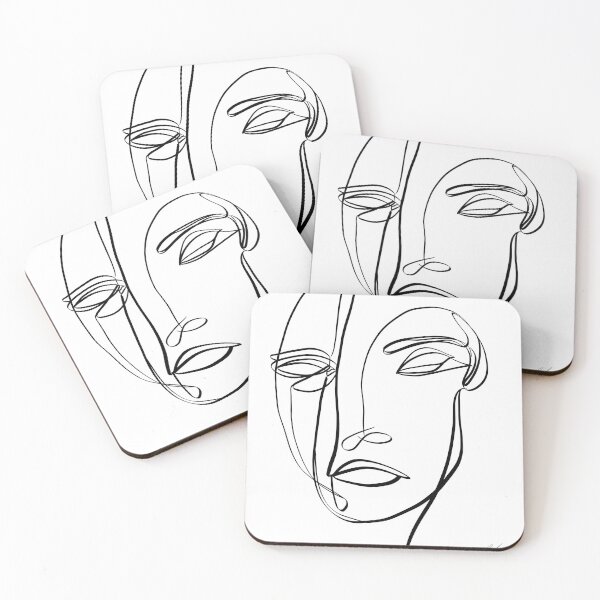 Item preview, One-Line Graphic Design, A Minimalist Portrait of a Female Face  designed and sold by Rocky Mountain Artistry.