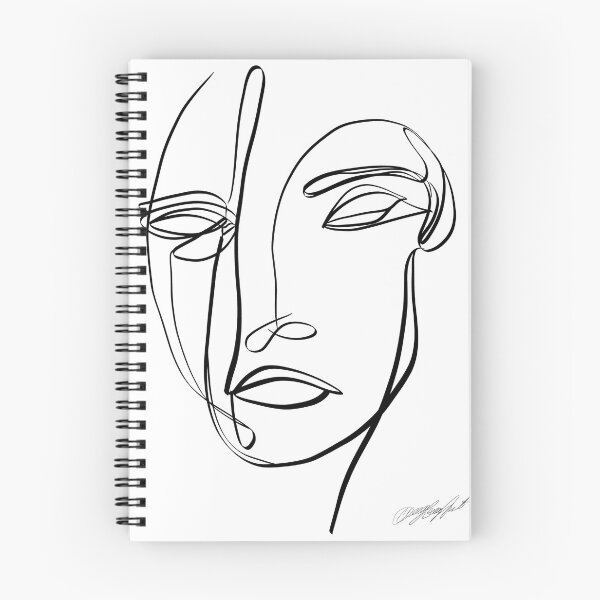 Item preview, One-Line Graphic Design, A Minimalist Portrait of a Female Face  designed and sold by Rocky Mountain Artistry.