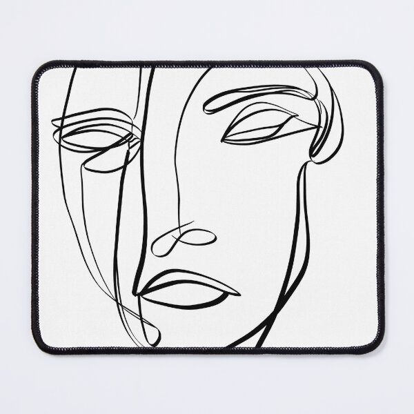 Item preview, One-Line Graphic Design, A Minimalist Portrait of a Female Face  designed and sold by Rocky Mountain Artistry.