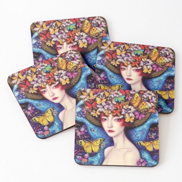 Item preview, woman with butterflies AI designed and sold by SBlagojevic.