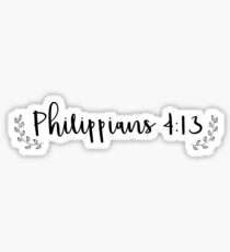 Philippians 4:13 Sticker
