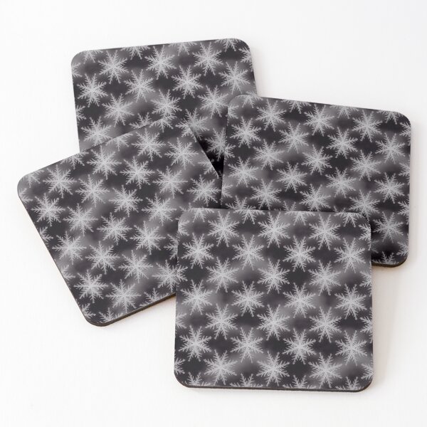Item preview, Black Winter Simple Snowflake Pattern designed and sold by JABG-01.