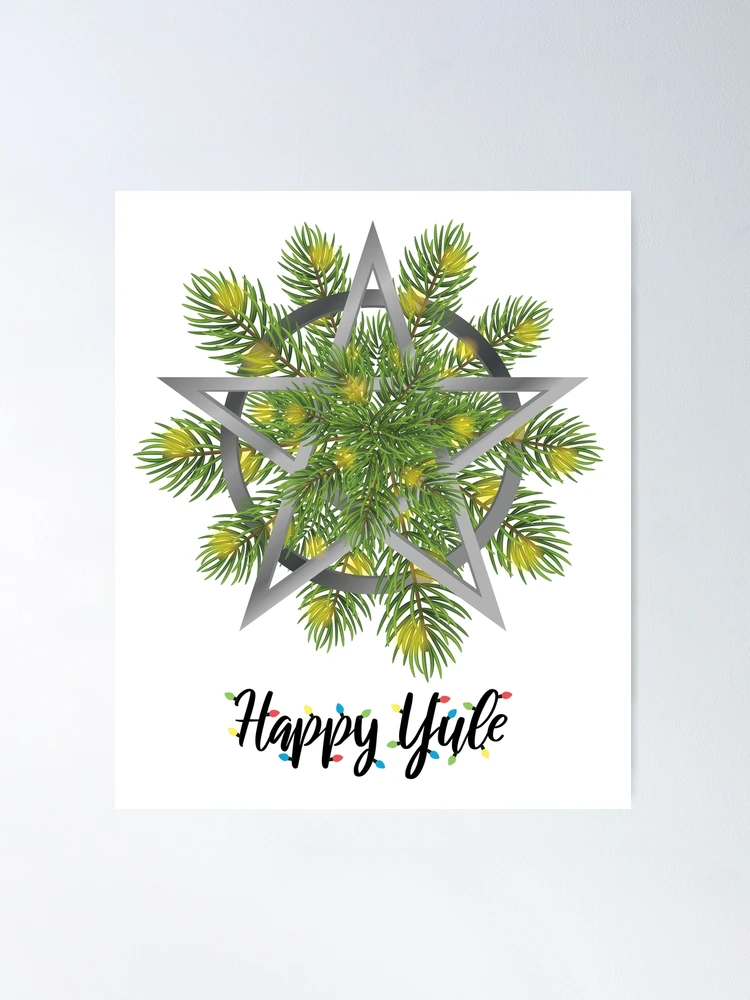 Pagan Christmas Winter Solstice Yuletide Happy Yule pagan-christmas-winter-solstice-yuletide-happy-yule-poster-for-sale-by-jtrenshaw-redbubble