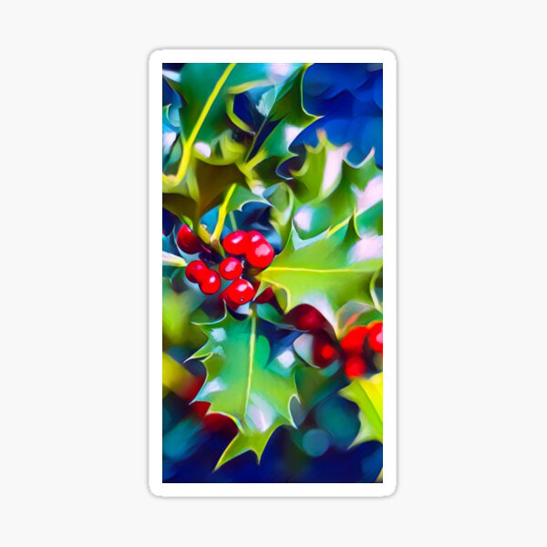 Item preview, Holy Christmas holly designed and sold by GoolPictures.