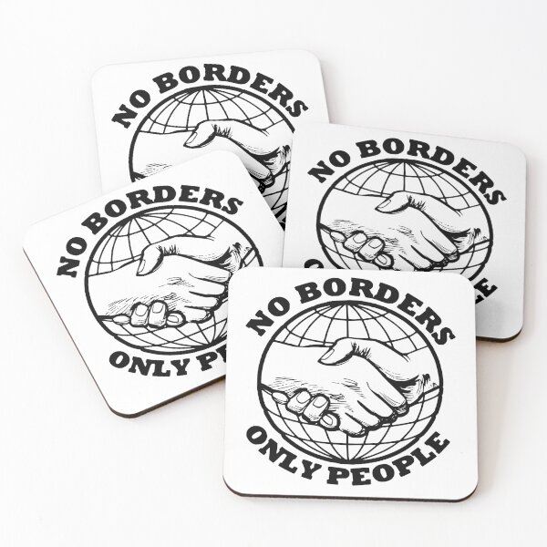 Item preview, No Borders - Only People (Black Variant) designed and sold by jacquesi97.