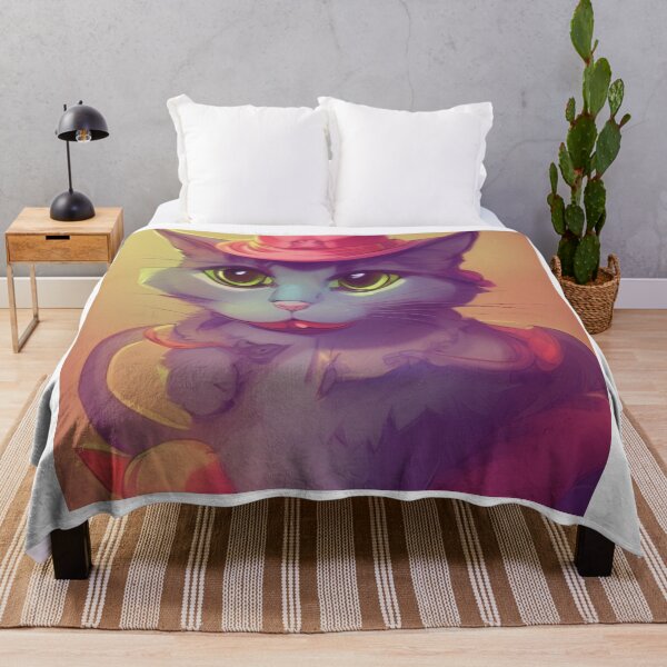 Item preview, cat retro vintage sunset rainbow designed and sold by DesginTrend.