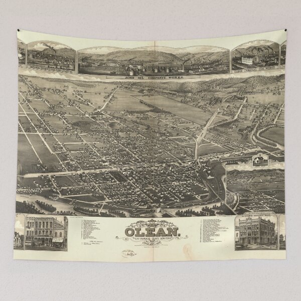 Item preview, Olean, New York (1882) designed and sold by allhistory.