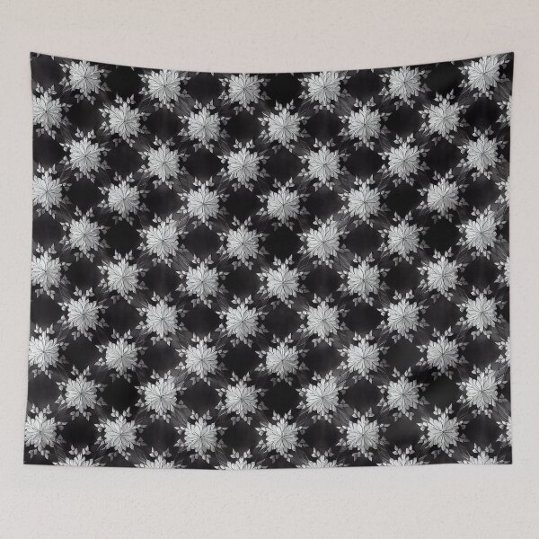 Item preview, Black Winter Simple Snowflake Pattern designed and sold by JABG-01.