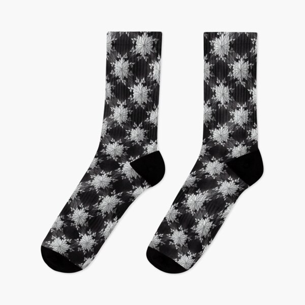 Item preview, Black Winter Simple Snowflake Pattern designed and sold by JABG-01.