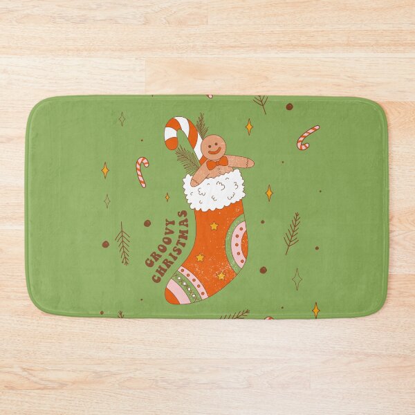 Item preview, Retro vintage Christmas stocking. Groovy Christmas. designed and sold by CoCoArt-Ua.