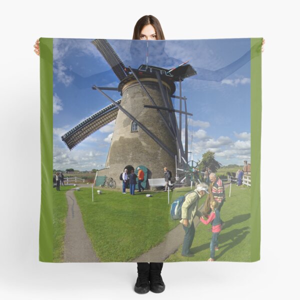 A Kinderdijk Windmill Scarf
