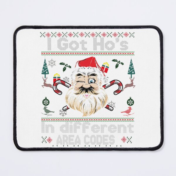 Item preview, Ugly Christmas Sweater santa say I got hos designed and sold by lacasanostra.