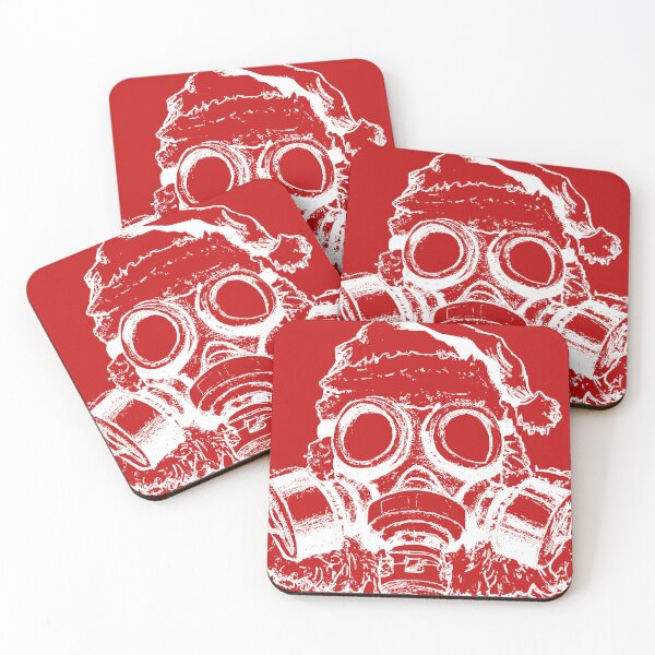 Item preview, SANTA IN GAS MASK designed and sold by 1MILLIONPUSHUPS.