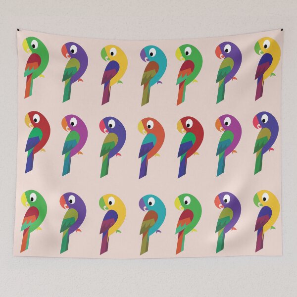 Item preview, Colourful Parrots designed and sold by nolessjess.