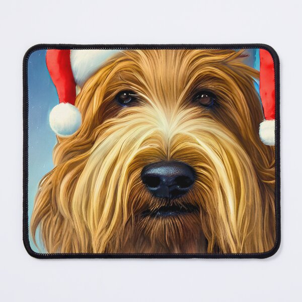 Item preview, Christmas Briard Wearing A Santa Hat designed and sold by ZenEverAI.
