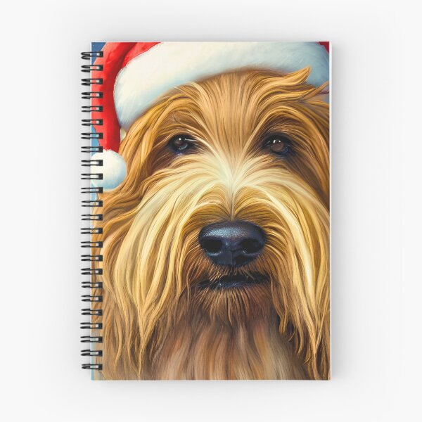 Item preview, Christmas Briard Wearing A Santa Hat designed and sold by ZenEverAI.
