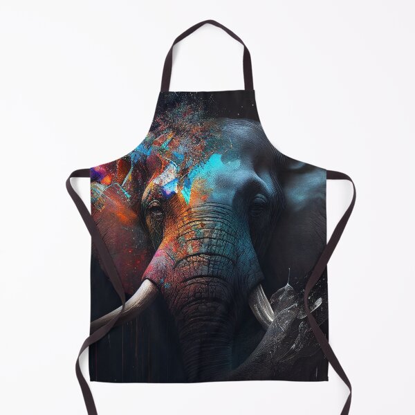 Item preview, Colourful Abstract Elephant - Contemporary Digital Art designed and sold by marcogolfo.