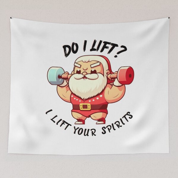 Item preview, Santa Claus Do I Lift? Bro Christmas Weightlifting designed and sold by Itis-Whatitis.