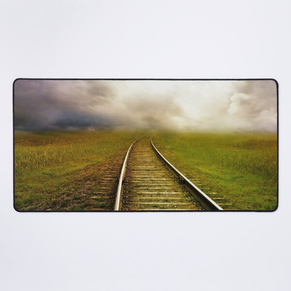 Item preview,   train track,Railroad art,train wall art,panoramic,panorama,Train art,train track art,railpictures,framed wall art designed and sold by eyesight4vision.