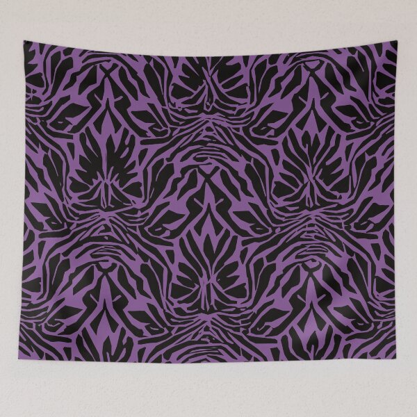Item preview, Erupt, Geometric Design In Violet, And Black. designed and sold by I-Desire.