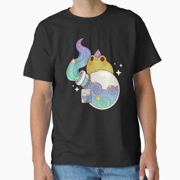 Item preview, Dreamy water potion with wizard frog designed and sold by Rihnlin.