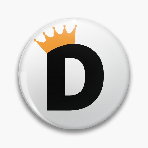 Item preview, Crowned Monogram Letter D designed and sold by Coffee Lifestyle.