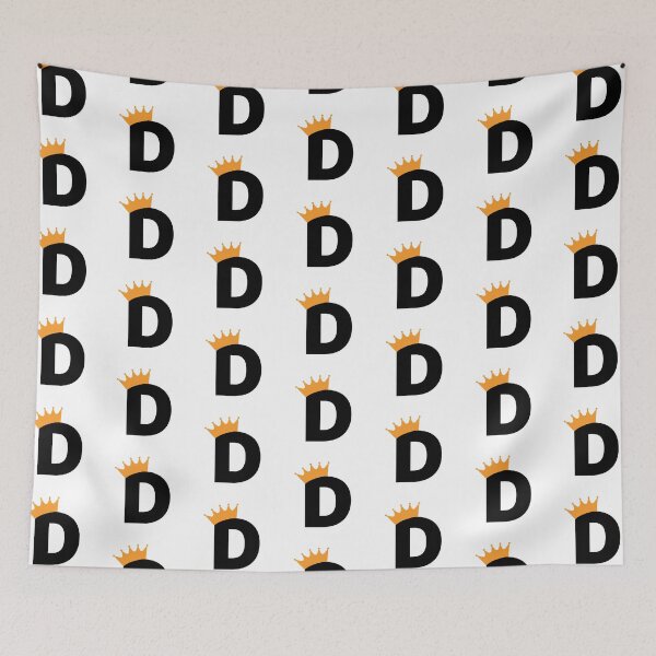 Item preview, Crowned Monogram Letter D designed and sold by Coffee Lifestyle.