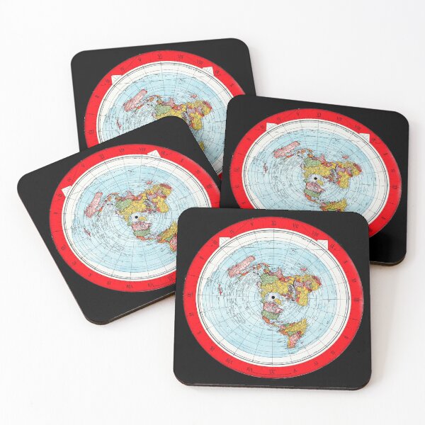 Item preview, Flat Earth Map - Alex Gleason 1892 designed and sold by MtWoodsonSales.