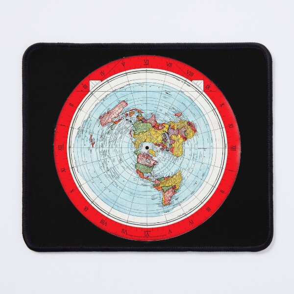 Item preview, Flat Earth Map - Alex Gleason 1892 designed and sold by MtWoodsonSales.