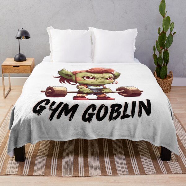 Item preview, Female Gym Goblin Lifting Weights designed and sold by Itis-Whatitis.