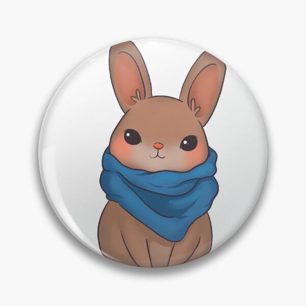 Item preview, Bunny with a scarf designed and sold by MelamelArt.