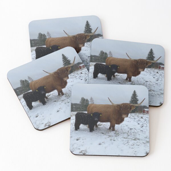Item preview, Scottish Highland Cattle Cow and calf 4164 designed and sold by SaarelaHighland.