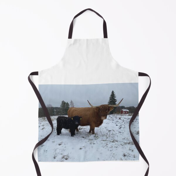 Aperçu de l'œuvre Scottish Highland Cattle Cow and calf 4164 créée et vendue par SaarelaHighland.