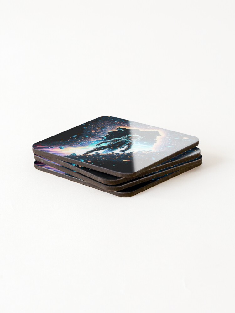 Thumbnail 4 of 5, Coasters (Set of 4), Cosmic Rift designed and sold by GummywormDesign.