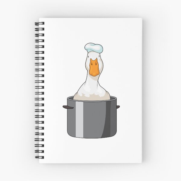 Item preview, Duck Chef Cooking pot Chef hat designed and sold by Snabdesign84.