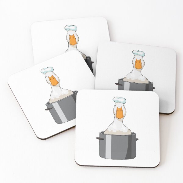 Item preview, Duck Chef Cooking pot Chef hat designed and sold by Snabdesign84.