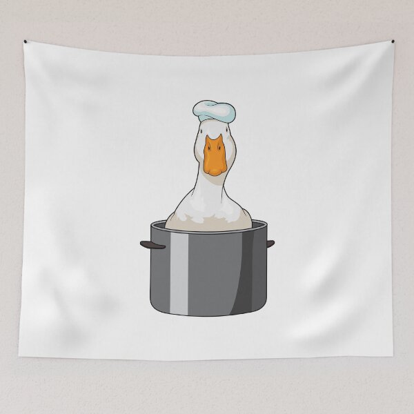 Item preview, Duck Chef Cooking pot Chef hat designed and sold by Snabdesign84.