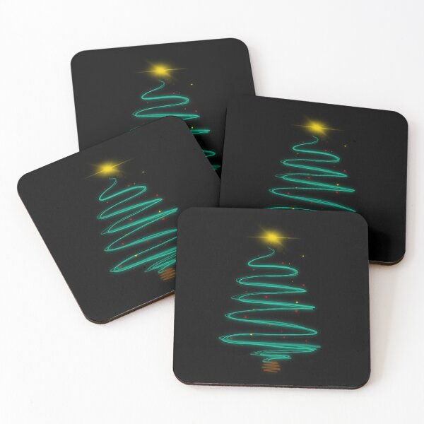 Item preview, Abstract glowing Christmas tree designed and sold by The Curious Cat.