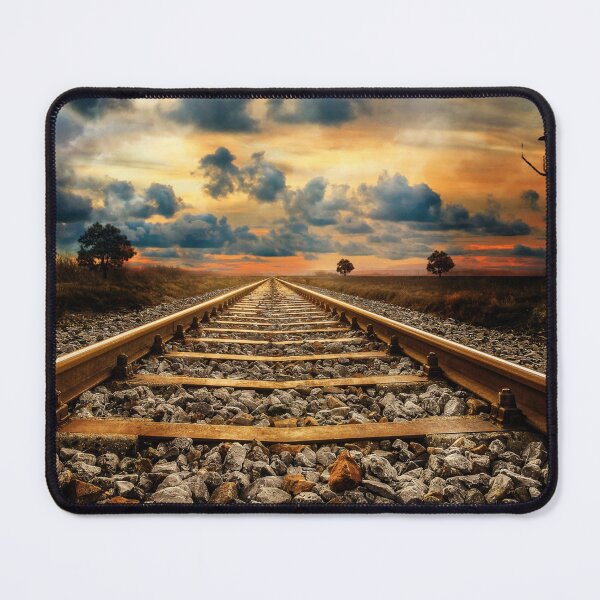 Item preview,  train track,Railroad art,train wall art,panoramic,panorama,Train art,train track art,railpictures,framed wall art designed and sold by eyesight4vision.