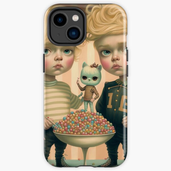 Boys and his cat iPhone Tough Case