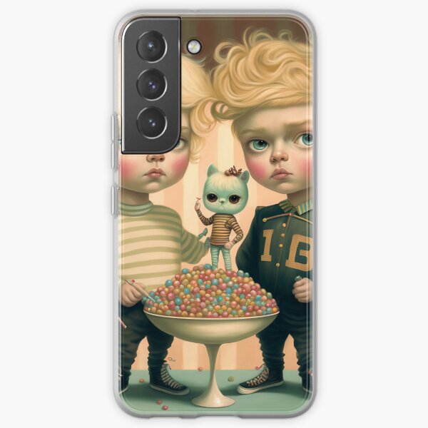 Boys and his cat Samsung Galaxy Soft Case