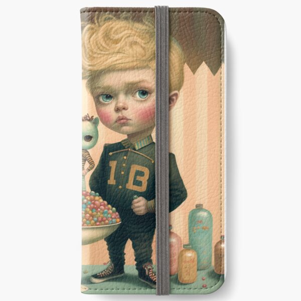 Boys and his cat iPhone Wallet