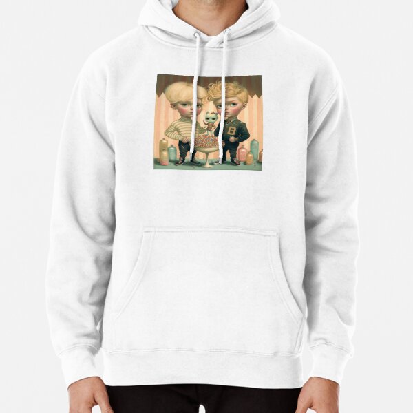 Boys and his cat Pullover Hoodie