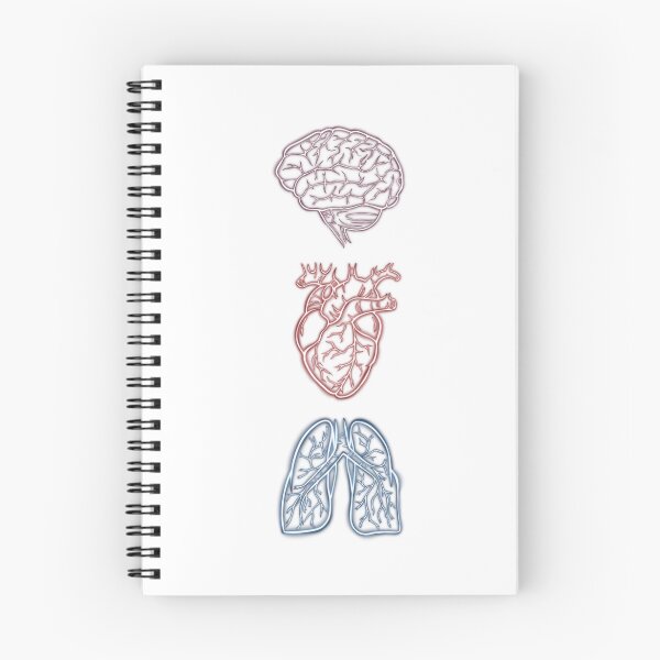 Item preview, Brain, heart, lungs - neon white designed and sold by SaharaaDraws.